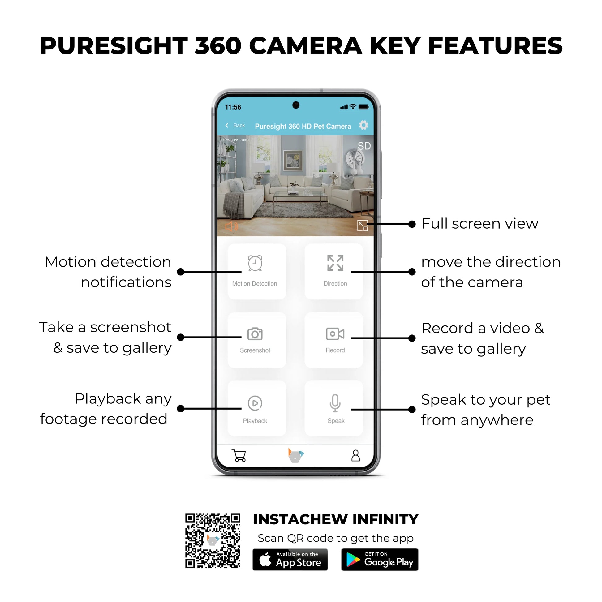 Purrsight 360 Pet Camera – 2 Pack