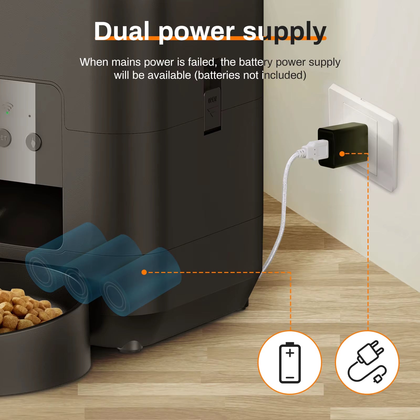 SmartFeast 2L Automatic Pet Feeder (App-Controlled)