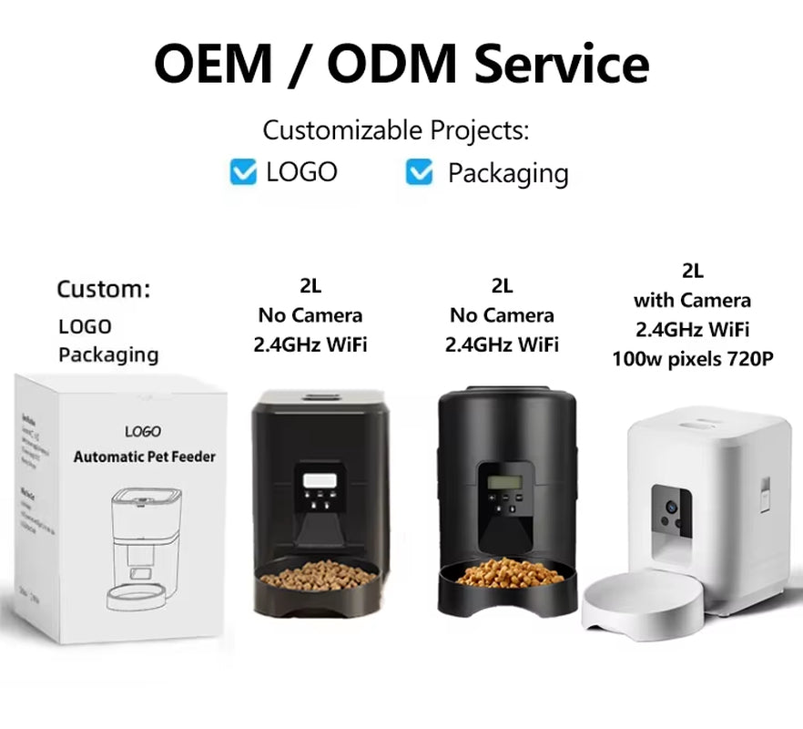 SmartFeast 2L Automatic Pet Feeder (App-Controlled)